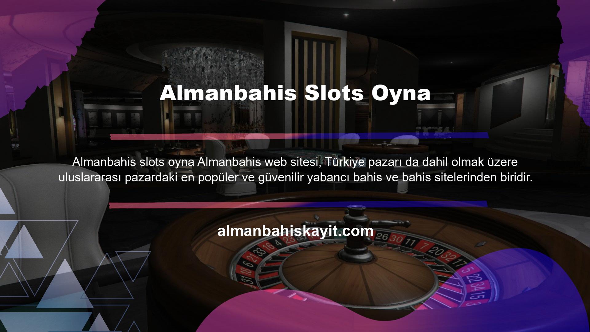 Slot makinesi oyunları da bu sitenin hizmet konseptinin bir parçasıdır ve mavi renkle işaretlenmiştir